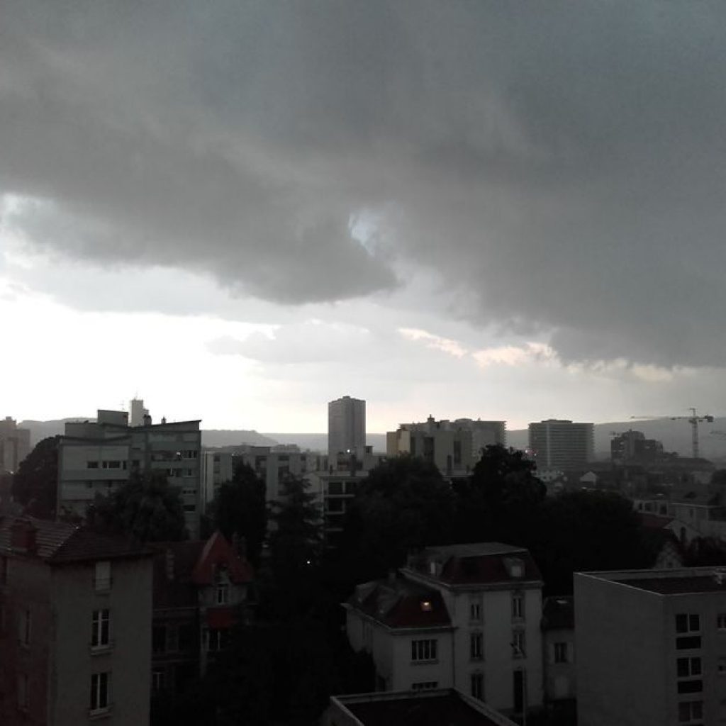 Orage de grêle Nancy